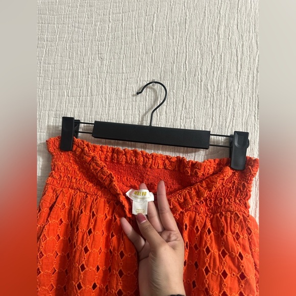 Maeve Eyelet Wide-Leg Pants Sz sm - Picture 6 of 6